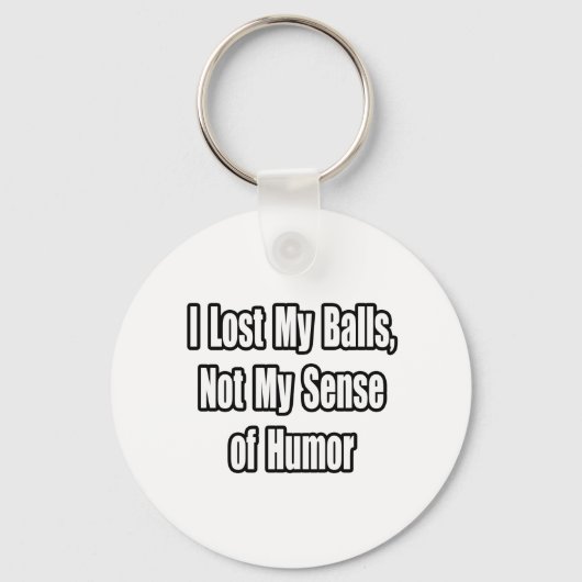 精巣がんユーモア キーホルダー (正面)