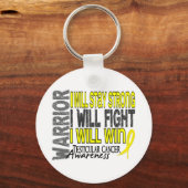 精巣癌の戦士 キーホルダー (正面)