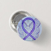 精巣癌エンジェル認識度リボンピン 缶バッジ (正面&裏面)