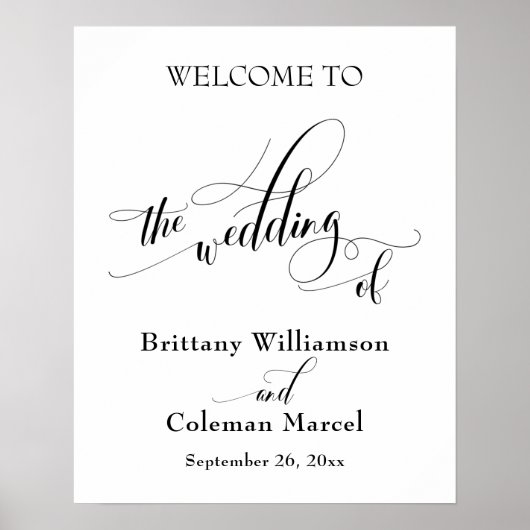 精巧なシンプルタイポグラフィ結婚The S Of ポスター (正面)