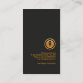 精巧なフェイク金ゴールドフェザーペンクリエイティブ作家 名刺 (裏面)