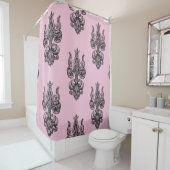 精巧なフランスの（紋章の）フラ・ダ・リ シャワーカーテン (インサイチュ)