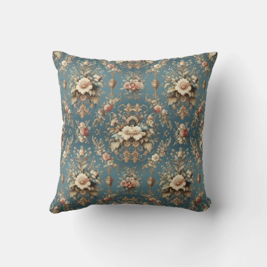 精巧なヴィンテージデザイン クッション (裏面)