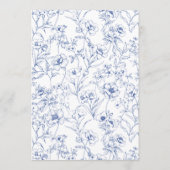 精巧な植物性ブルーチノワスリー結婚ズ メニュー (裏面)