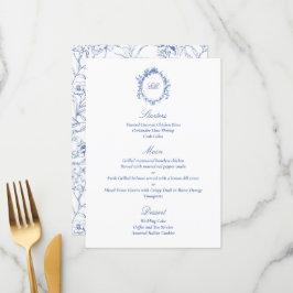 精巧な植物性ブルーチノワスリー結婚ズ メニュー