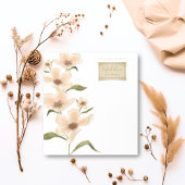 精巧な植物性ヴィンテージフローラスタンプ枠 ノートカード
