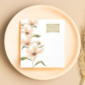 精巧な植物性ヴィンテージフローラスタンプ枠 ノートカード