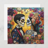 精巧な死の日 招待状 (正面/裏面)