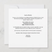 精巧な死の日 招待状 (裏面)