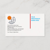 精巧な簡潔なブルーアトラスグローバル 名刺 (裏面)