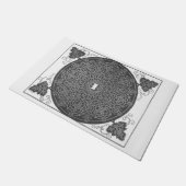 精巧な結び目のパターン（Albrecht Durer著） ドアマット (アングル)