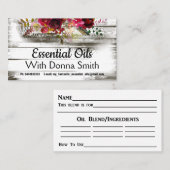 精油のため 名刺 (正面/裏面)