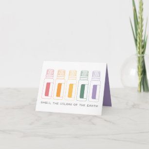 精油のボトルは顧客感謝していしています カード