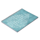 精油の低下のノート ノートブック (左側)