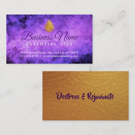 精油の名刺 名刺 (正面/裏面)