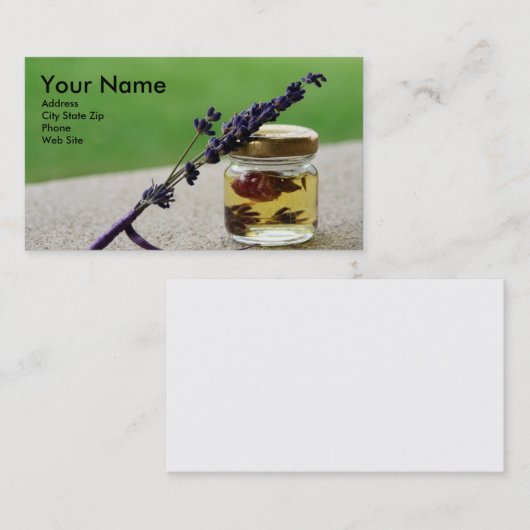 精油の名刺 名刺 (正面/裏面)