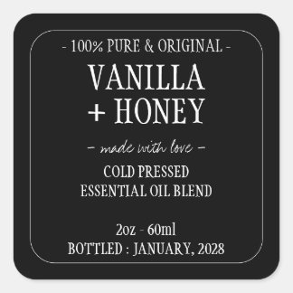 精油コスメボトル スクエアシール