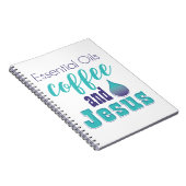 精油コーヒーおよびイエス・キリスト ノートブック (右側)