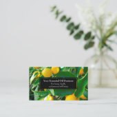 精油ビジネスレモン健康 名刺 (スタンド正面)