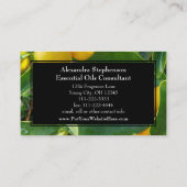 精油ビジネスレモン健康 名刺 (裏面)