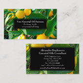 精油ビジネスレモン健康 名刺 (正面/裏面)