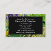 精油ビジネス健康自然な草 名刺 (裏面)