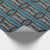 精神くまのギフト用包装紙 ラッピングペーパー (角)