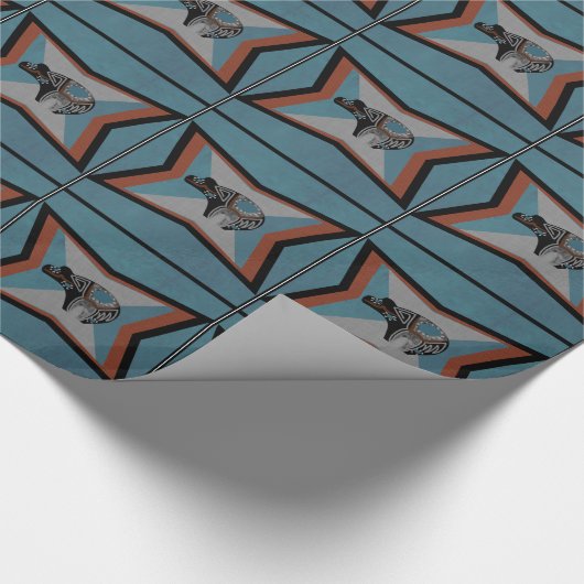 精神くまのギフト用包装紙 ラッピングペーパー (角)