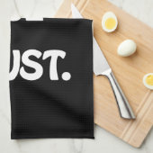 精神で私達は信頼します キッチンタオル (四つ折り)