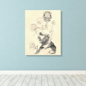 精神と意識"GeistとBewusstsein" キャンバスプリント (インサイチュ (ウッドフロア))