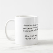 精神のささやきの治療のマグ コーヒーマグカップ (左)