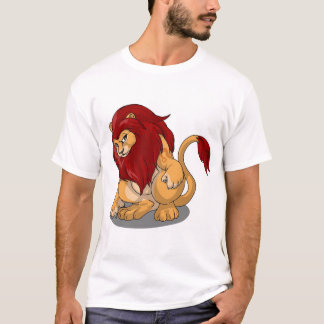 精神のより飼いならされた赤いGyarのワイシャツ Tシャツ