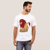 精神のより飼いならされた赤いGyarのワイシャツ Tシャツ (正面フル)
