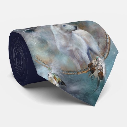 精神のオオカミの芸術のタイ ネクタイ (ロール)