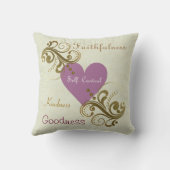 精神のクリスチャンの枕のフルーツ クッション (裏面)