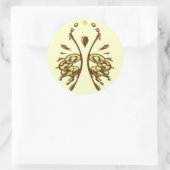 精神のステッカー ラウンドシール (バッグ)