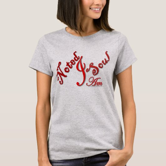 精神のノートは"私によってが" Tシャツである精神に注意しました Tシャツ (正面)
