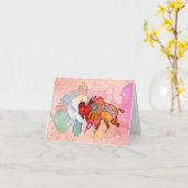 精神のバッファローのブランクNotecard カード (黄色い花)