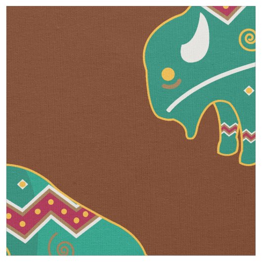 精神のバッファロー ファブリック (クローズアップ)