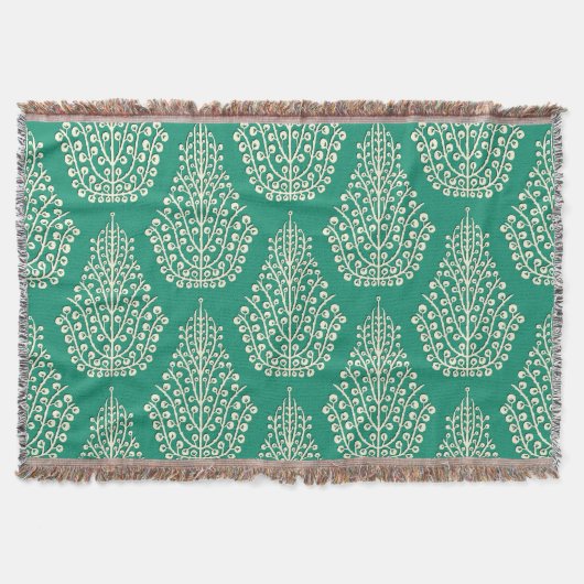 精神のヒスイのクリーム スローブランケット (正面)