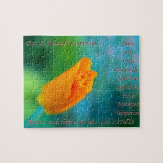 精神のフルーツは愛…パズルです ジグソーパズル (横)