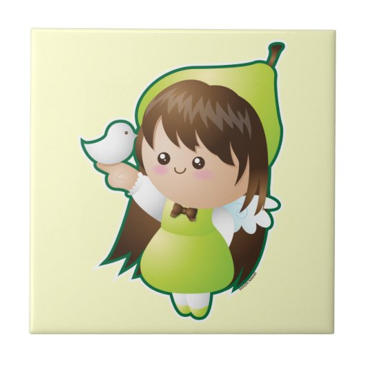 精神のフルーツ: 平和 タイル (正面)