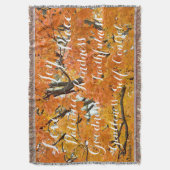 精神のフルーツ、感動的なキリスト教の秋 スローブランケット (正面縦)