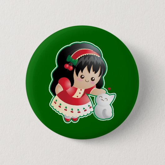 精神のフルーツ: 親切さ 缶バッジ (正面)