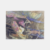 精神のベビーの子守唄のWarwick Gobleのファインアート フリースブランケット (正面(横))