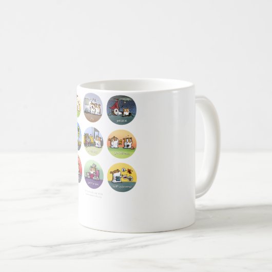 精神のマグのフルーツ コーヒーマグカップ (正面右)