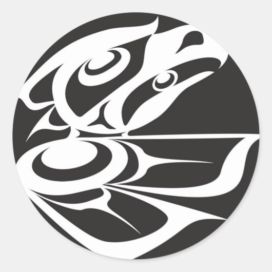 精神のワシ ラウンドシール (正面)
