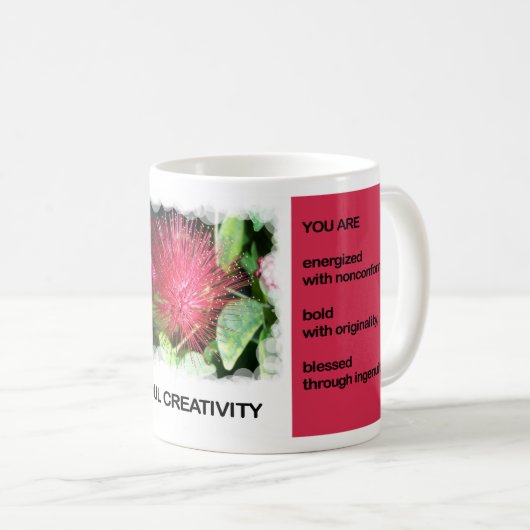 精神の創造性のマグ コーヒーマグカップ (正面右)