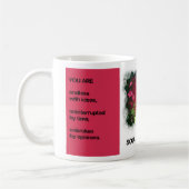 精神の創造性のマグ コーヒーマグカップ (左)