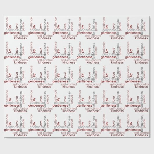 精神の単語の芸術のフルーツ ラッピングペーパー (フラット)